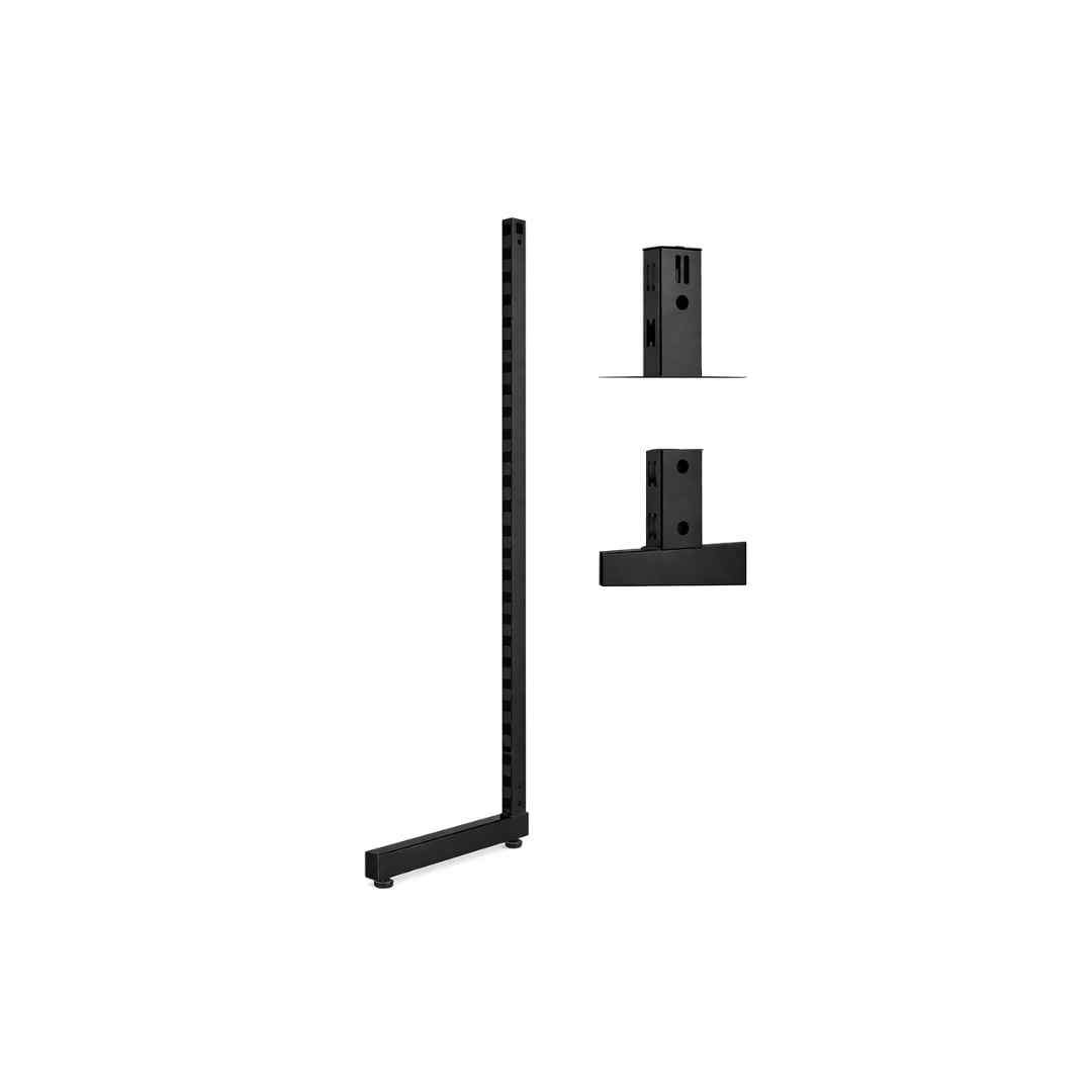 H Slot Wall Single Sided Stand  Black/ Chrome  - WS240