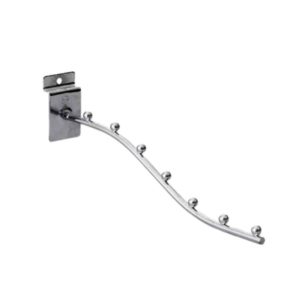 Slat Board Ball Bracket Curve Type 10mm Solid Chrome Plated -  SWBLCV