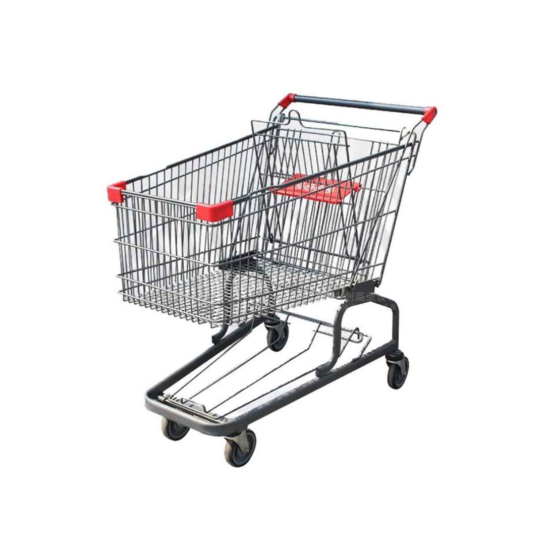 Shopping Trolley Asian Style Metallic Grey -  SMTLAG  Available Size : 100 Liter / 150 Liter / 180 Liter