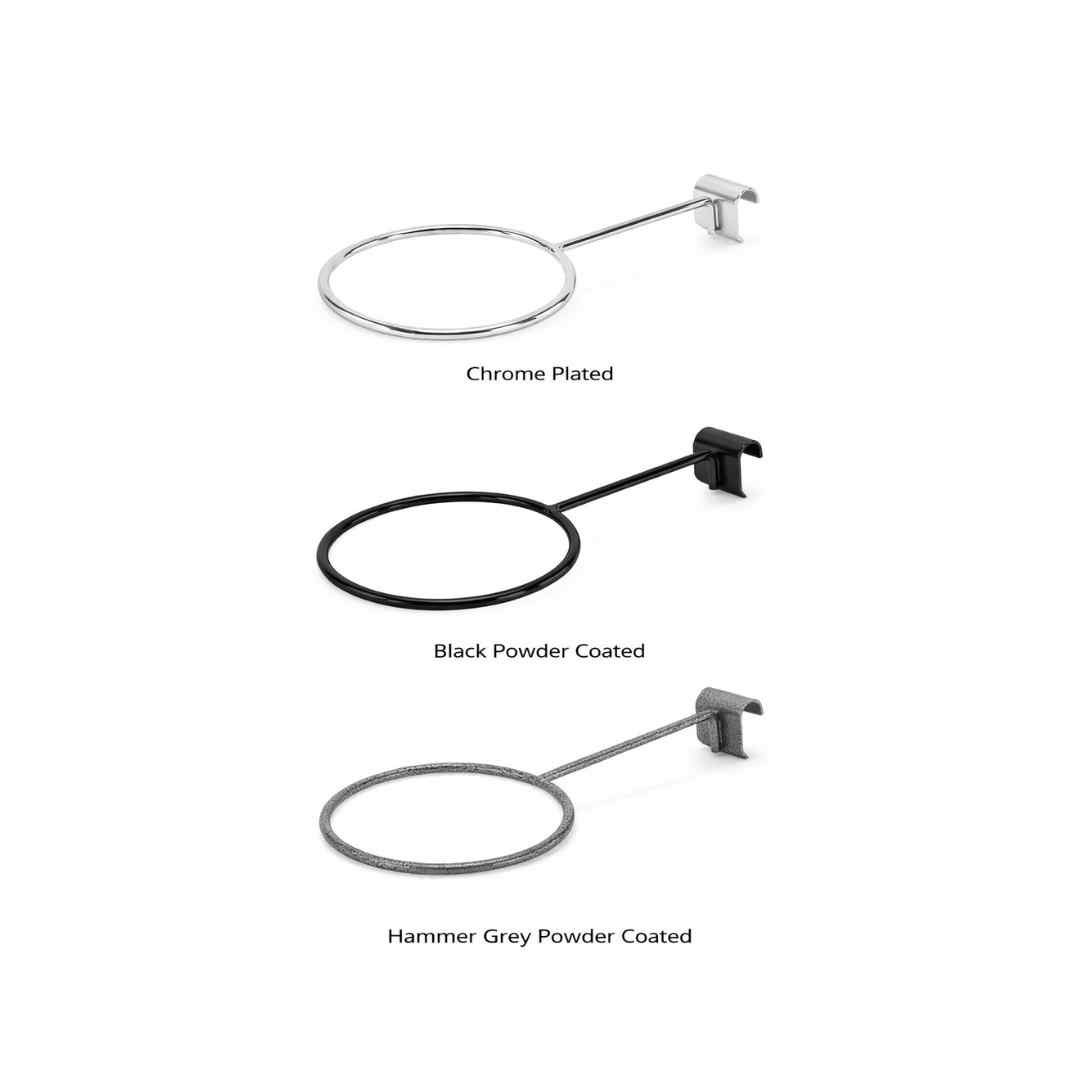 Oval Pipe Foot Ball Ring 6mm Thickness   Black/ Chrome / Hammer Grey  - UFR